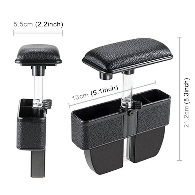 Universal Car Multi-functional Console Side Pocket Seat Gap Side Storage Box with Elbow Support Pad (Beige) - Stowing Tidying by PMC TechLife | Online Shopping South Africa | PMC TechLife | Buy Now Pay Later Mobicred