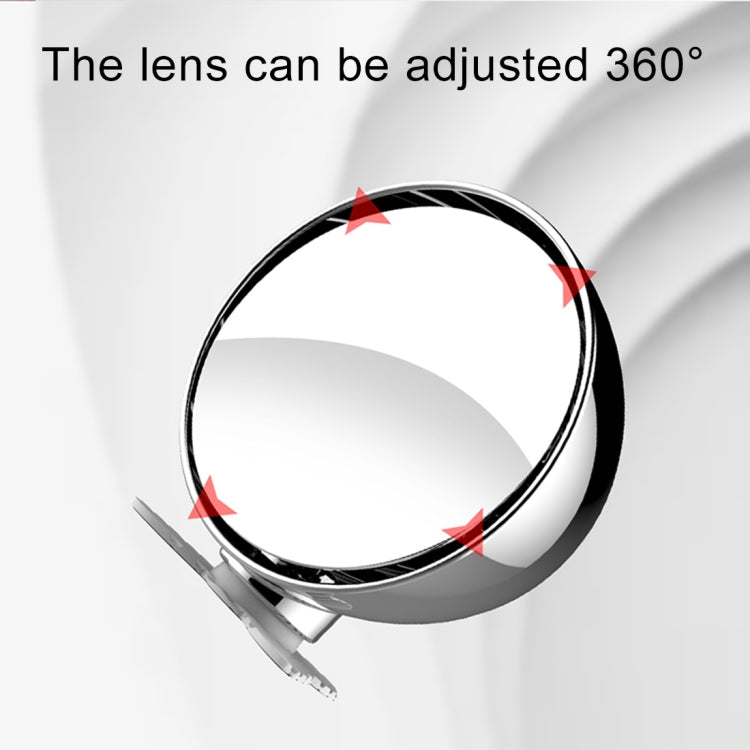 3R-044 Auxiliary Rear View Mirror Car Adjustable Blind Spot Mirror Wide Angle Auxiliary Rear View Side Mirror(Silver) - Interior Mirrors by 3R | Online Shopping South Africa | PMC TechLife | Buy Now Pay Later Mobicred