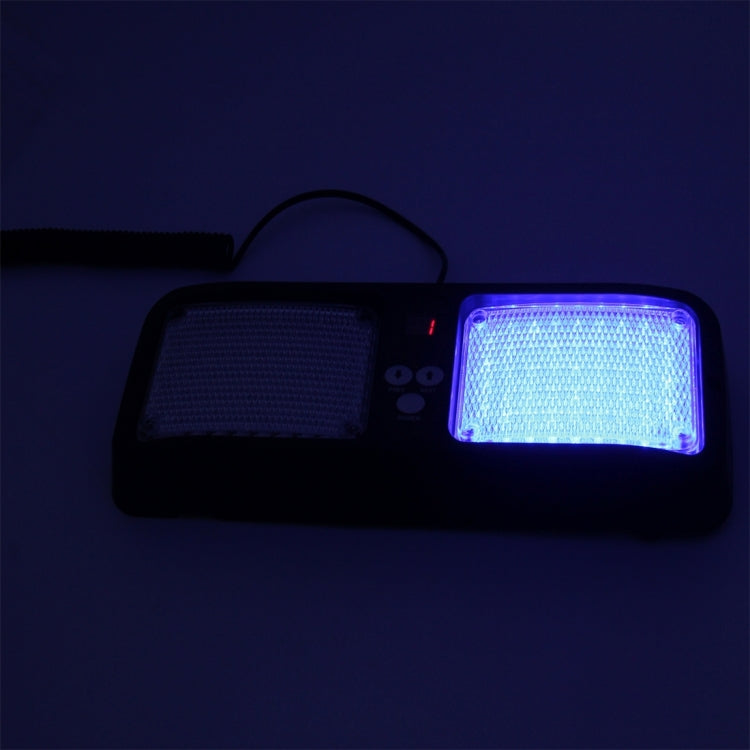 High qulaity DC 12V,9W LED Waterproof Car Sunshade Red Light And Blue Light Warning Lights Strobe Emergency Lights Flashing Light with 12 Kinds Flash Patterns - Warning Lights by PMC Jewellery | Online Shopping South Africa | PMC Jewellery | Buy Now Pay Later Mobicred