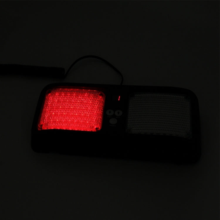 High qulaity DC 12V,9W LED Waterproof Car Sunshade Red Light And Blue Light Warning Lights Strobe Emergency Lights Flashing Light with 12 Kinds Flash Patterns - Warning Lights by PMC Jewellery | Online Shopping South Africa | PMC Jewellery | Buy Now Pay Later Mobicred