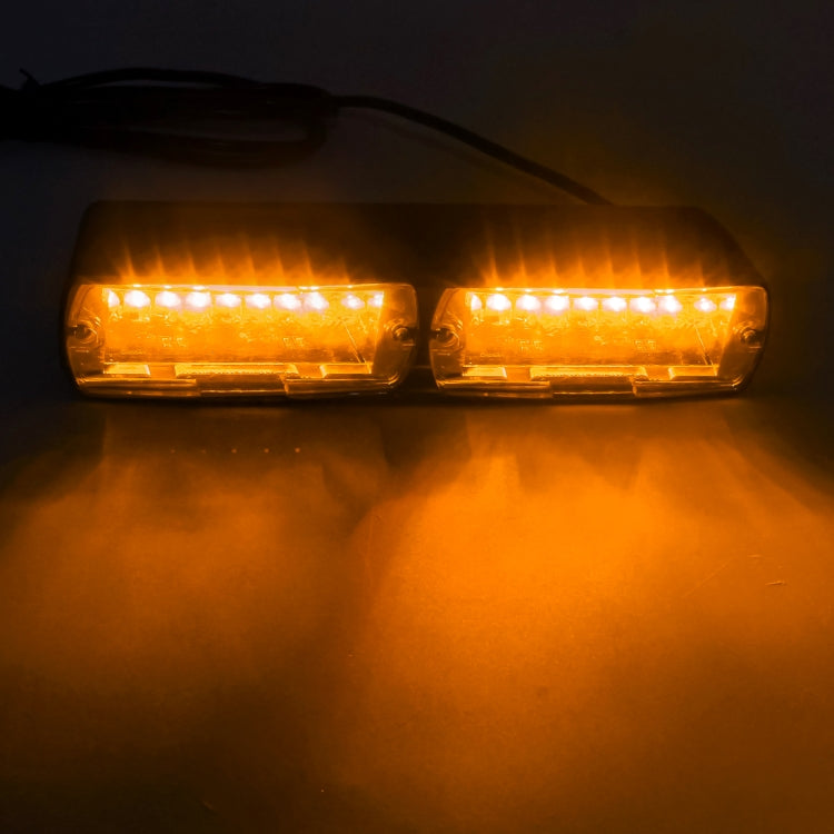 DC 12V 4.2W 16LEDs Crystal Lamp Beads Car Windshield Warning Lamp 18 Flash Patterns(Adjustable) - Warning Lights by PMC TechLife | Online Shopping South Africa | PMC TechLife | Buy Now Pay Later Mobicred