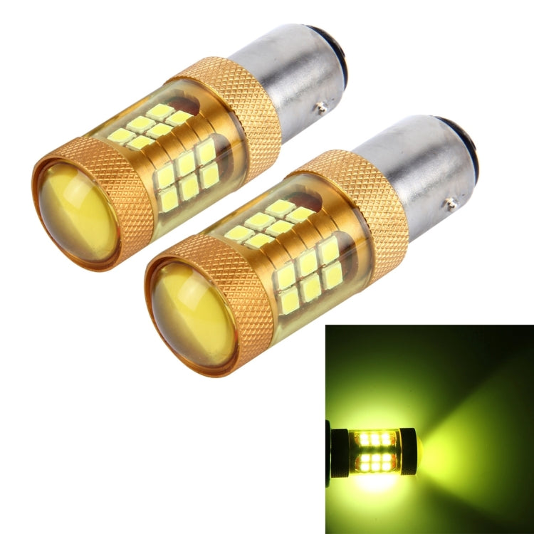 2 PCS 1157/BAY15D 10W 1000 LM Car Turn Lights with 28 SMD-3030 LED Lamps, DC 12V(Gold Light) - Arrow Turn Lights by PMC Jewellery | Online Shopping South Africa | PMC Jewellery | Buy Now Pay Later Mobicred