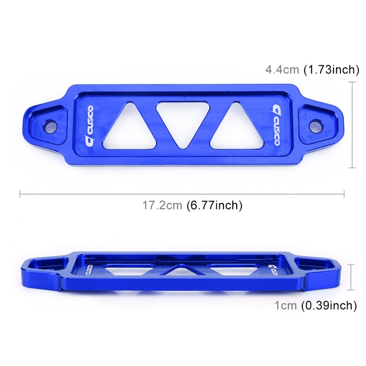 Universal Car Short Stainless Steel Battery Tie Down Clamp Bracket, Size: 17.2 x 4.4 x 1cm(Blue) - Booster Cable & Clip by PMC Jewellery | Online Shopping South Africa | PMC Jewellery | Buy Now Pay Later Mobicred