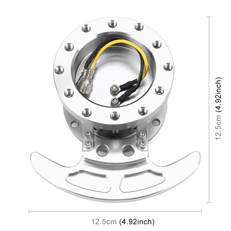 Car Tilt Racing Steering Wheel Quick Release Hub Kit Adapter Body Removable Snap Off Boss Kit(Silver) - Other Tools by PMC TechLife | Online Shopping South Africa | PMC TechLife | Buy Now Pay Later Mobicred
