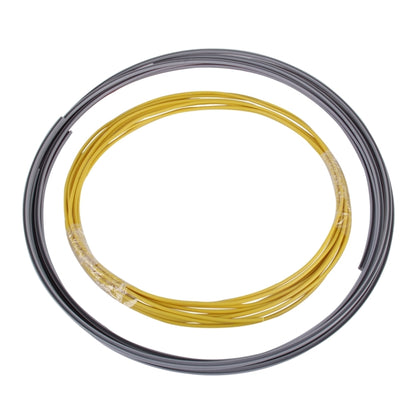 Universal Decorative Scratchproof Stickup 4×2M Flexible Car Wheel Hub Trim Mouldings Shining Decoration Strip with Protective Bottom Slot(Yellow) - Decorative Strip by PMC Jewellery | Online Shopping South Africa | PMC Jewellery | Buy Now Pay Later Mobicred