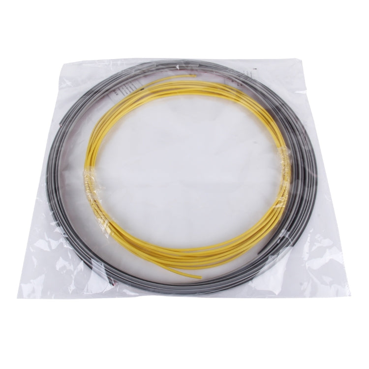 Universal Decorative Scratchproof Stickup 4×2M Flexible Car Wheel Hub Trim Mouldings Shining Decoration Strip with Protective Bottom Slot(Yellow) - Decorative Strip by PMC Jewellery | Online Shopping South Africa | PMC Jewellery | Buy Now Pay Later Mobicred