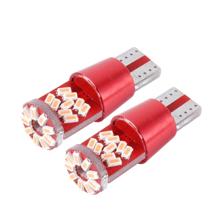 2 PCS T10 5W 27 SMD-3014 LEDs Car Clearance Light Lamp, DC 12V(Pink Light) - Clearance Lights by PMC Jewellery | Online Shopping South Africa | PMC Jewellery | Buy Now Pay Later Mobicred