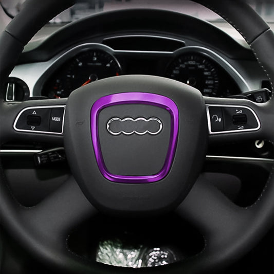 Car Auto Steering Wheel Decorative Ring Cover Trim Sticker Decoration for Audi(Purple) - Decoration Rings by PMC Jewellery | Online Shopping South Africa | PMC Jewellery | Buy Now Pay Later Mobicred