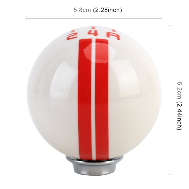 Universal Vehicle Ball Shape Modified Resin Shifter Manual 5-Speed Gear Shift Knob(Red) - Shift Knob by PMC TechLife | Online Shopping South Africa | PMC TechLife | Buy Now Pay Later Mobicred