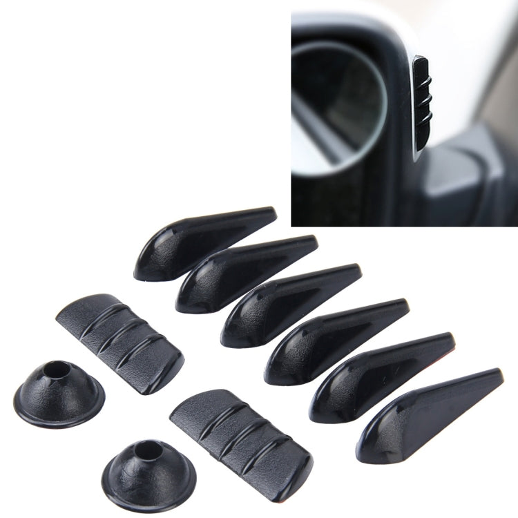 10 PCS Car Exterior Rubber Noise-cancelling Airflow-adjusting Kit - Decorative Sticker by PMC Jewellery | Online Shopping South Africa | PMC Jewellery