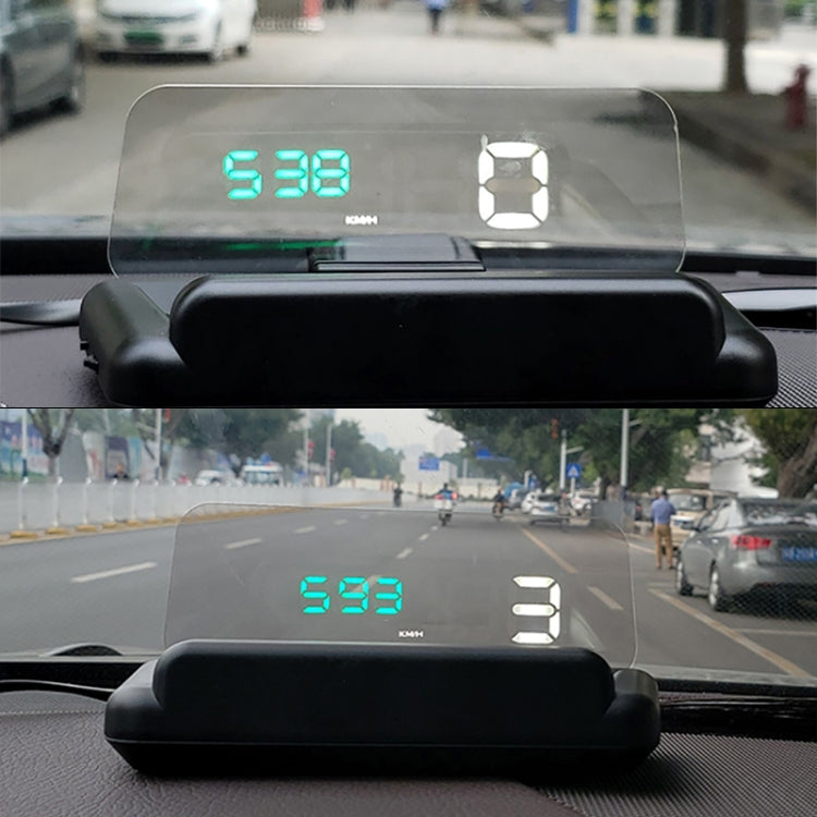 C500 Car HUD Virtual HD Projection Head-up Display, With Adjustable Reflection Board, Speed & RPM & Water Temperature & Oil Consumption & Driving Distance / Time & Voltage Display, Over Speed Alarm, Connect OBD2 Interface(Green) - Head Up Display System by PMC Jewellery | Online Shopping South Africa | PMC Jewellery | Buy Now Pay Later Mobicred