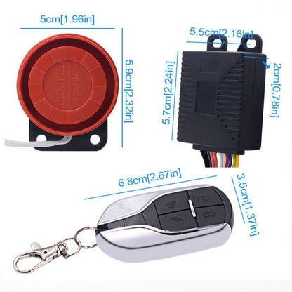 Motorcycle Smart Unidirectional Security Alarm System with Remote Control / Key - Theft Protection by PMC Jewellery | Online Shopping South Africa | PMC Jewellery | Buy Now Pay Later Mobicred