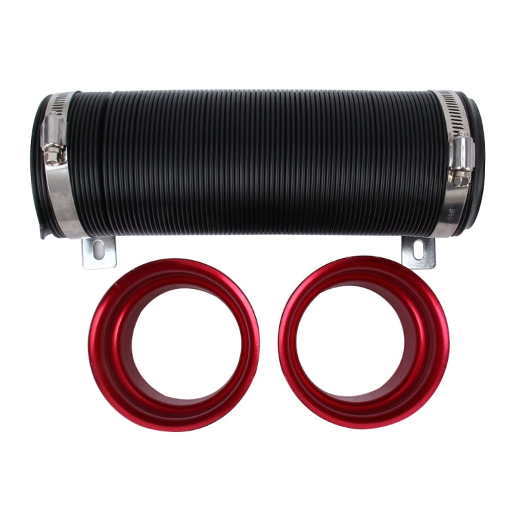 Car Auto Universal Tube Air Filter Adjustable Cold Air Injection Intake System Pipe Without Air Filter(Red) - free shipping - PMC TechLife - Order now!