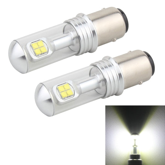 2 PCS  1157/BAY15D 40W 800 LM 6000K Car Turn Light Backup Light Brake Light with 8 Lamps, DC 12V(White Light) - Arrow Turn Lights by PMC Jewellery | Online Shopping South Africa | PMC Jewellery | Buy Now Pay Later Mobicred