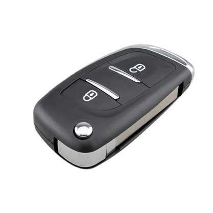 For PEUGEOT Car Keys Replacement 2 Buttons Car Key Case with Grooved and Holder - Car Key Cases by PMC Jewellery | Online Shopping South Africa | PMC Jewellery