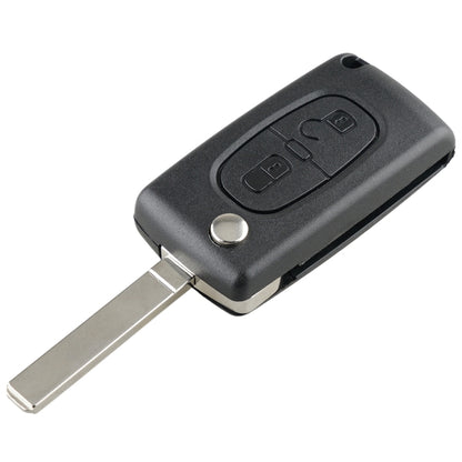 For PEUGEOT 2 Buttons Intelligent Remote Control Car Key with Integrated Chip & Battery & Holder, without Grooved, Frequency: 433MHz - Remote Car Key by PMC Jewellery | Online Shopping South Africa | PMC Jewellery | Buy Now Pay Later Mobicred