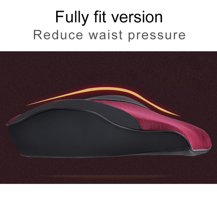 Four Seasons Breathable Memory Foam Car Lumbar Pillow Polyester Pillow (Coffee) - Seat Accessories by PMC Jewellery | Online Shopping South Africa | PMC Jewellery | Buy Now Pay Later Mobicred