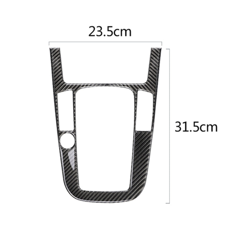 Car Carbon Fiber Gear Position Panel Decorative Sticker for Audi 2010-2018 Q5 / 2009-2016 A4L / 2009-2016 A5, Left Drive - Car Interior Mouldings by PMC Jewellery | Online Shopping South Africa | PMC Jewellery | Buy Now Pay Later Mobicred