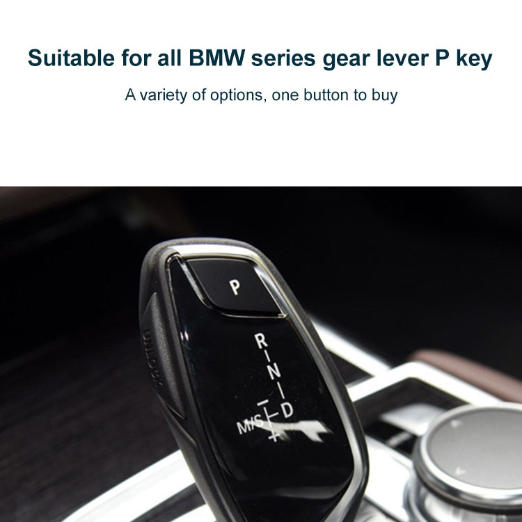 Car Gear Lever Auto Parking Button Letter P Cap for BMW G Chassis Series, Left Driving (Black) - Car Switches by PMC Jewellery | Online Shopping South Africa | PMC Jewellery | Buy Now Pay Later Mobicred