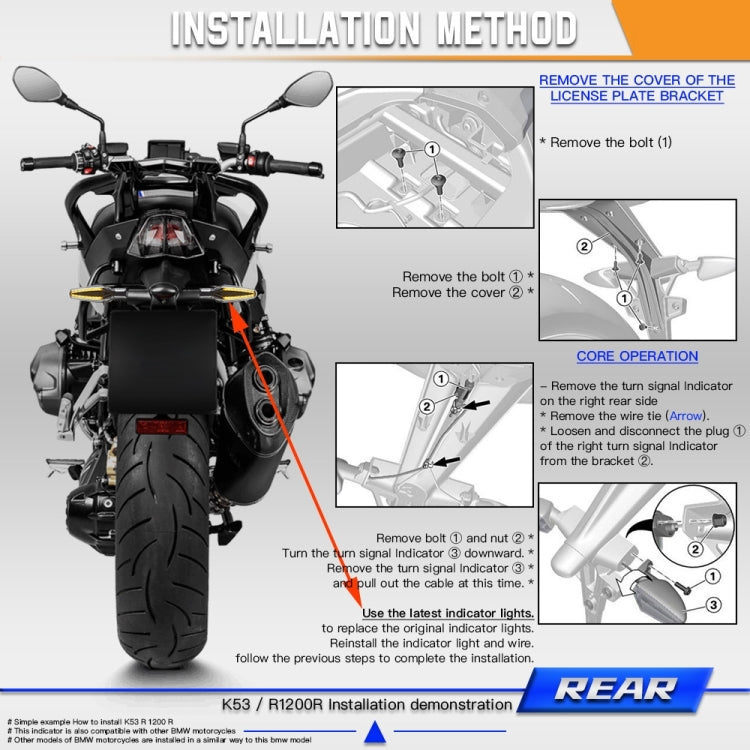 2pcs KC062 For BMW R1200 Motorcycle 18LEDs Turn Signal Light(Transparent Black) - Turn Signal by PMC TechLife | Online Shopping South Africa | PMC TechLife | Buy Now Pay Later Mobicred