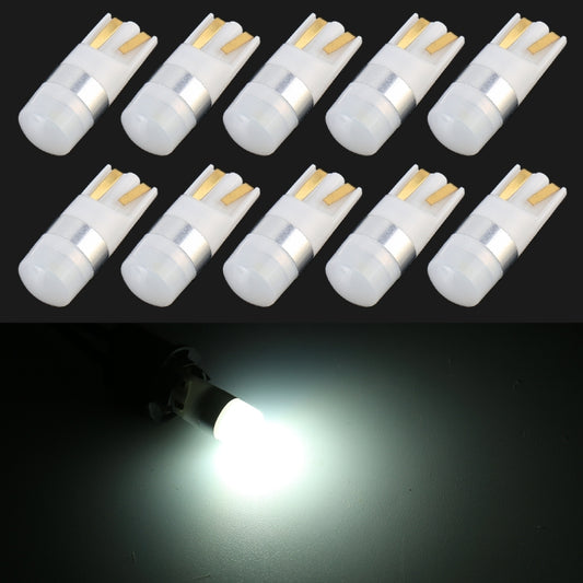 10 PCS T10 / W5W / 168 / 194 DC12V / 0.6W 1LEDs SMD-3030 Car Clearance Light (White Light) - Clearance Lights by PMC Jewellery | Online Shopping South Africa | PMC Jewellery | Buy Now Pay Later Mobicred