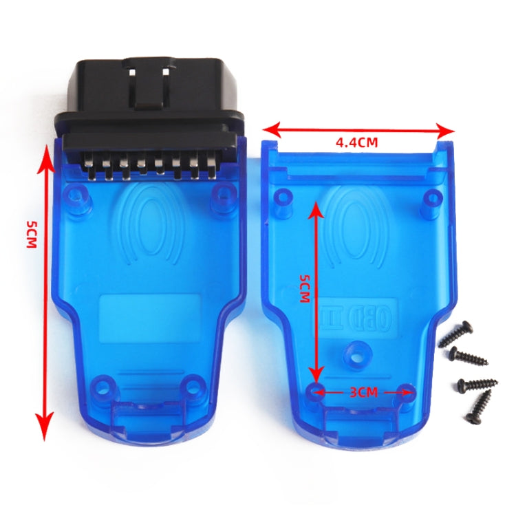Car OBD 2 Male Connector OBD Plug Fingerprint Case - Cables & Connectors by PMC TechLife | Online Shopping South Africa | PMC TechLife | Buy Now Pay Later Mobicred
