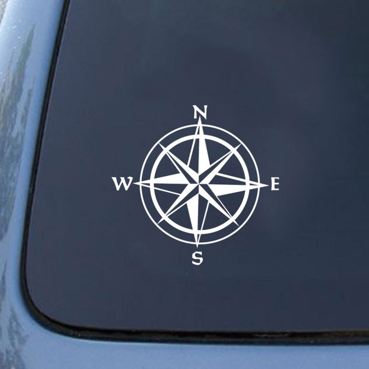 10 PCS Car Compass Pattern Random Decorative Sticker White - Decorative Sticker by PMC TechLife | Online Shopping South Africa | PMC TechLife | Buy Now Pay Later Mobicred