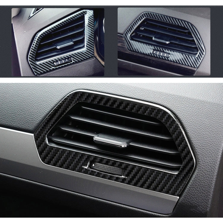 Car Carbon Fiber Central Control Side Air Outlet Frame Decorative Sticker for Volkswagen Tiguan L - Car Interior Mouldings by PMC Jewellery | Online Shopping South Africa | PMC Jewellery | Buy Now Pay Later Mobicred