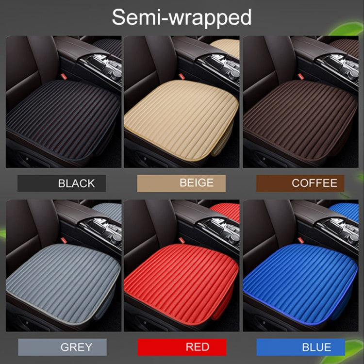 3 in 1 Car Seat Cushion Free Binding Half Inclusive Seat Mat Set (Coffee) - Seat Accessories by PMC Jewellery | Online Shopping South Africa | PMC Jewellery | Buy Now Pay Later Mobicred