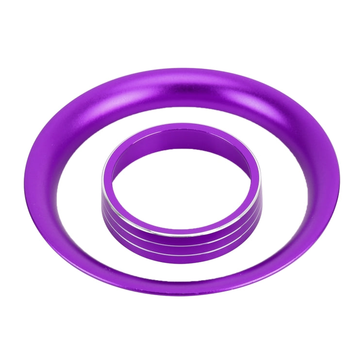 8 PCS Car Aluminum Alloy Air Conditioner Knob Case and Base for Honda XR-V (Purple) - Decoration Rings by PMC Jewellery | Online Shopping South Africa | PMC Jewellery | Buy Now Pay Later Mobicred