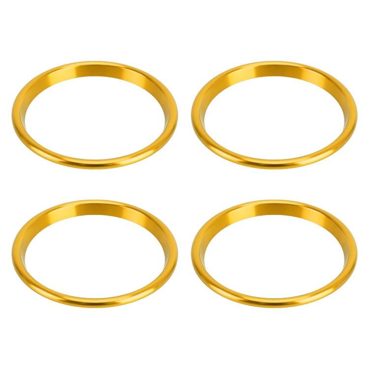 4 PCS Car Metal Air Outlet Decorative Outside Ring for Audi A3 / S3 / Q2L (Gold) - Decoration Rings by PMC Jewellery | Online Shopping South Africa | PMC Jewellery | Buy Now Pay Later Mobicred