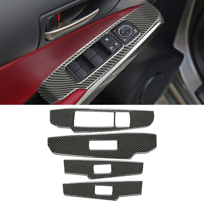 Car Carbon Fiber Window Glass Lifting Panel Button Decorative Sticker for Lexus IS250 2013-, Left Drive A Style - Car Interior Mouldings by PMC Jewellery | Online Shopping South Africa | PMC Jewellery | Buy Now Pay Later Mobicred