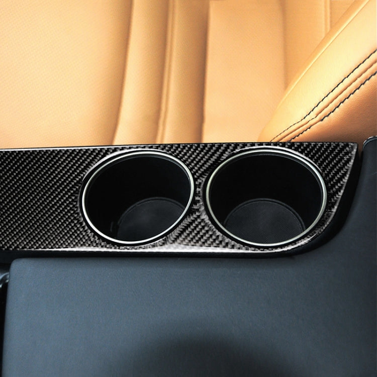 Car Carbon Fiber Water Cup Holder Panel Decorative Sticker for Lexus IS250 2013-, Left Drive - Car Interior Mouldings by PMC TechLife | Online Shopping South Africa | PMC TechLife | Buy Now Pay Later Mobicred