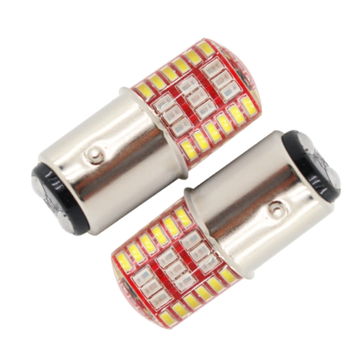 2 PCS 1157 DC12V / 1.1W Motorcycle / Car LED Double Color Flashing Light Turn Signal / Brake Lamp with 42LEDs SMD-3014 Lamp Beads - Brake Lights by PMC Jewellery | Online Shopping South Africa | PMC Jewellery | Buy Now Pay Later Mobicred