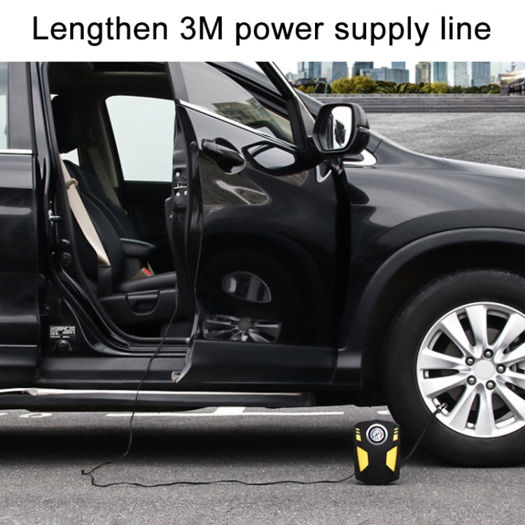 Car 12V Portable Inflatable Cylinder Pedal Pointer Air Pump with Light - free shipping - PMC TechLife - Order now!