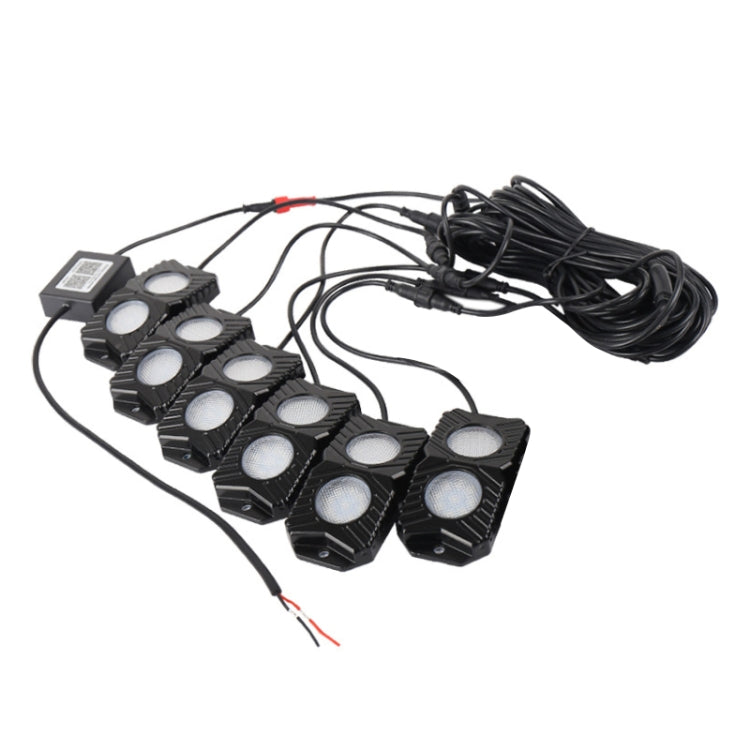 DC12-24V 18/27/36W 6 in 1 Dual-row RGB Mobile Phone Bluetooth APP Control Car Bottom Light / Chassis Light / Yacht Deck Light - Decorative Lights by PMC Jewellery | Online Shopping South Africa | PMC Jewellery | Buy Now Pay Later Mobicred