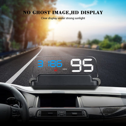 H408C Car 3.7 inch OBD Mode HUD Head-up Display Support Water Temperature Alarm Voltage Alarm - Head Up Display System by PMC Jewellery | Online Shopping South Africa | PMC Jewellery | Buy Now Pay Later Mobicred