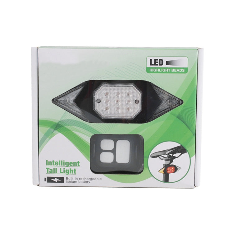 USB Rechargeable Bicycle Turn Light Wireless Remote Control Bike Tail Light - Taillights by PMC TechLife | Online Shopping South Africa | PMC TechLife | Buy Now Pay Later Mobicred
