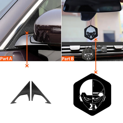 2 PCS Car Carbon Fiber Front Triangle Decorative Sticker for Infiniti FX 2009-2013/QX70 2014-, Left and Right Drive Universal - Decorative Strip by PMC Jewellery | Online Shopping South Africa | PMC Jewellery | Buy Now Pay Later Mobicred