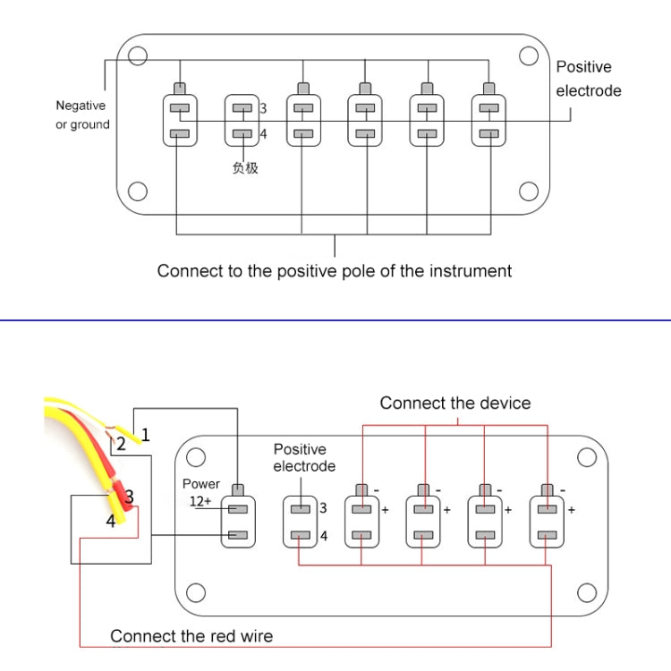 12V Universal Car One-key Start Button Modified Racing LED Light Rocker Switch Panel (Red) - Car Switches by PMC Jewellery | Online Shopping South Africa | PMC Jewellery | Buy Now Pay Later Mobicred