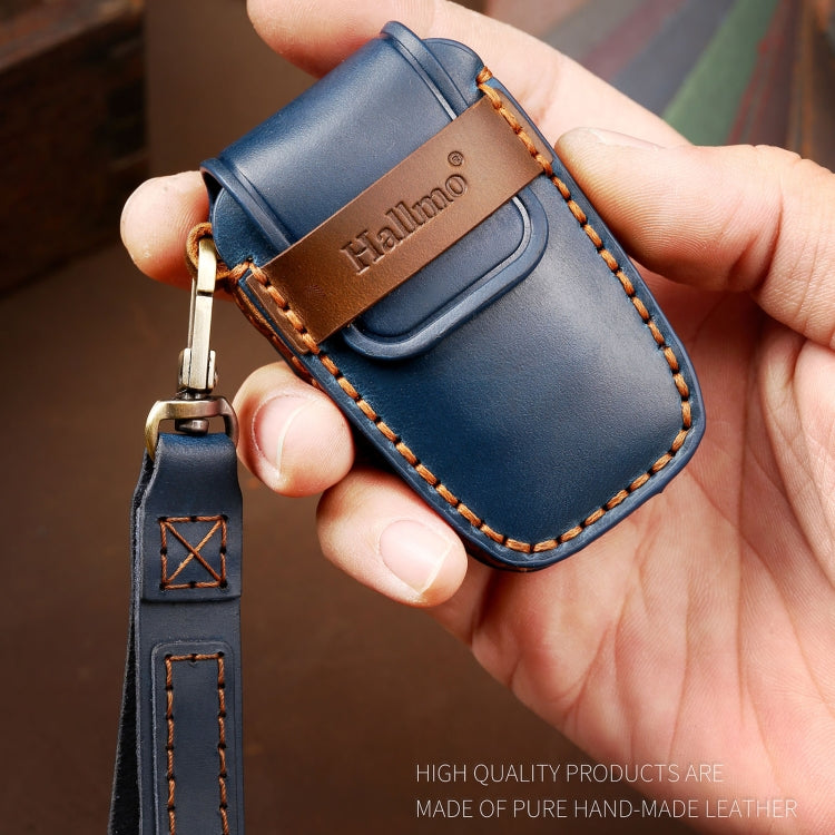 Hallmo Car Cowhide Leather Key Protective Cover Key Case for Toyota Corolla 2017 2-button(Brown) - free shipping - PMC TechLife - Order now!