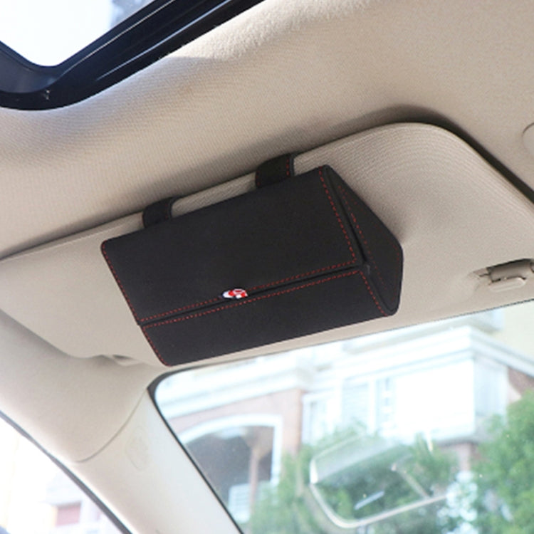 530 Car Glasses Storage Bag Glasses Box (Black) - Sunglasses & Glasses Clips by PMC Jewellery | Online Shopping South Africa | PMC Jewellery | Buy Now Pay Later Mobicred