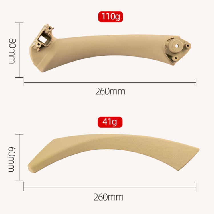 Car Right Side Inner Armrest Door Handle Assembly for BMW E90 2005-2012, Left and Right Drive Universal (Beige) - Door Handles by PMC Jewellery | Online Shopping South Africa | PMC Jewellery | Buy Now Pay Later Mobicred