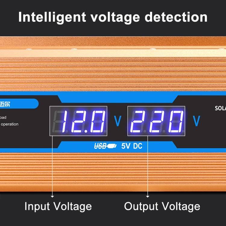 Carmaer Modified Sine Wave 48V to 220V 1200W Car Multi-function Double Digital Display Inverter Household Power Converter - Modified Square Wave by PMC TechLife | Online Shopping South Africa | PMC TechLife | Buy Now Pay Later Mobicred