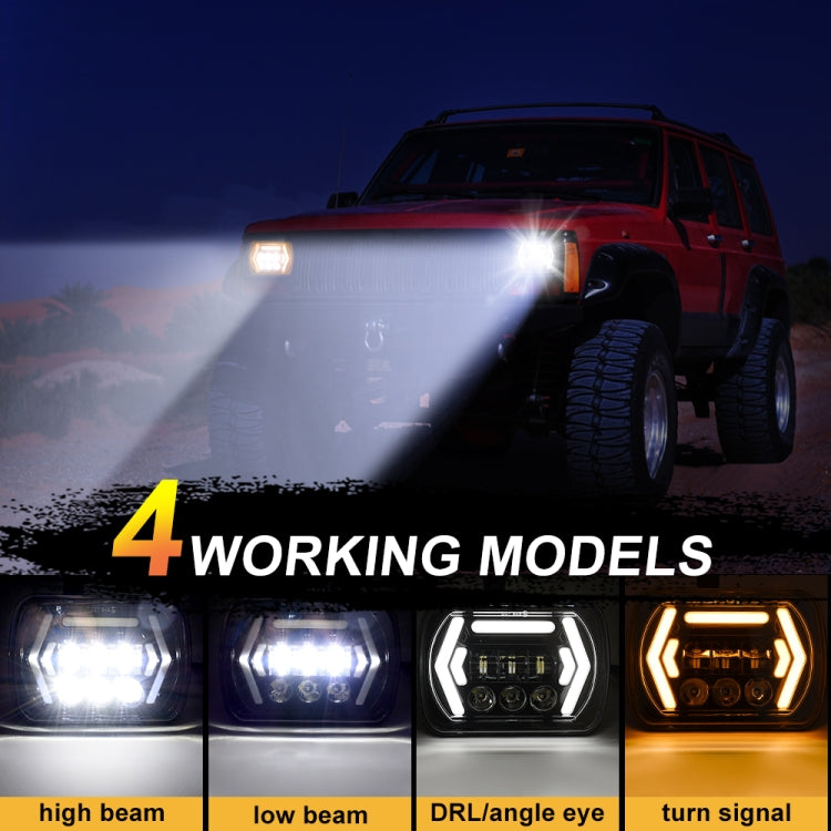 Car 7 inch Square DC9-30V  LED Headlight Modification Accessories for Jeep Wrangler - Work Lights by PMC Jewellery | Online Shopping South Africa | PMC Jewellery | Buy Now Pay Later Mobicred