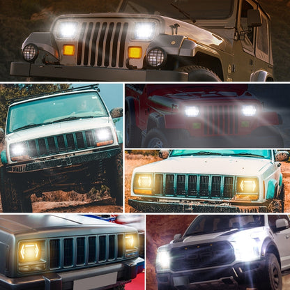 Car 7 inch Square DC9-30V  LED Headlight Modification Accessories for Jeep Wrangler - Work Lights by PMC Jewellery | Online Shopping South Africa | PMC Jewellery | Buy Now Pay Later Mobicred