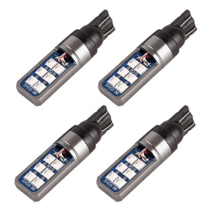 4 PCS T10 DC12V / 4W Car Clearance Light 12LEDs SMD-3030 Lamp Beads (Blue Light) - Clearance Lights by PMC Jewellery | Online Shopping South Africa | PMC Jewellery | Buy Now Pay Later Mobicred