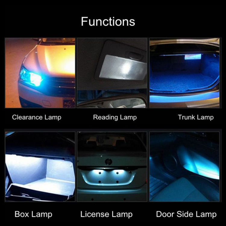 10 PCS T10 DC12V / 1W Car Clearance Light COB Lamp Beads (Blue Light) - Clearance Lights by PMC TechLife | Online Shopping South Africa | PMC TechLife | Buy Now Pay Later Mobicred