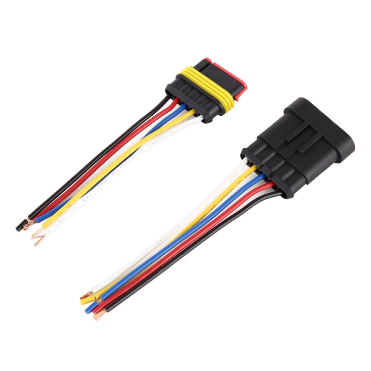 Car 5Pin Waterproof Lamp Holder - Wires by PMC TechLife | Online Shopping South Africa | PMC TechLife | Buy Now Pay Later Mobicred