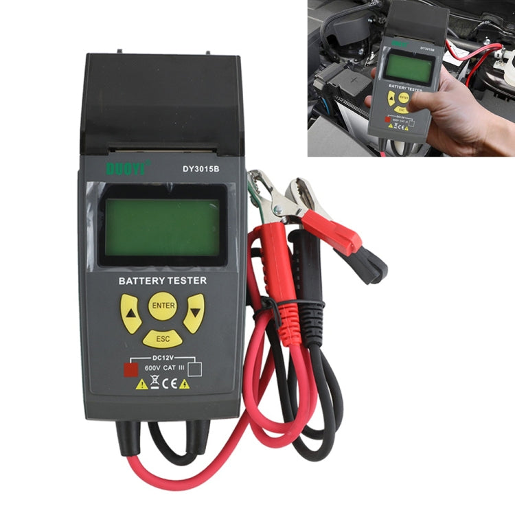 DUOYI DY3015B Car Multi-language 12V Battery Tester - Electronic Test by DUOYI | Online Shopping South Africa | PMC Jewellery | Buy Now Pay Later Mobicred
